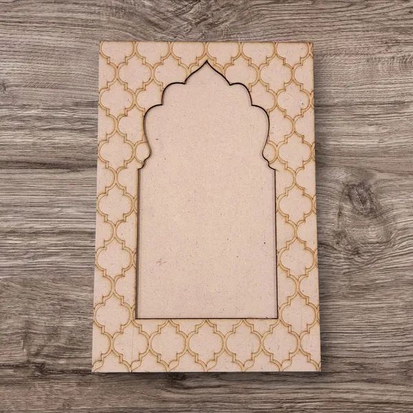 Decorative_Jharokha_Arch_Lippan_Art_Frame_With_Moroccan_Pattern_Border