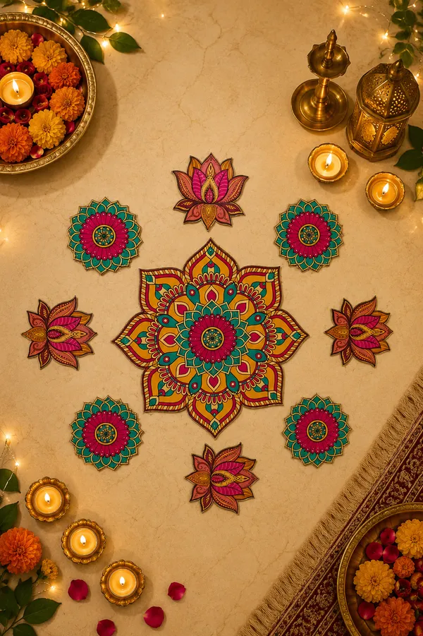 Lotus_MDF_Rangoli_