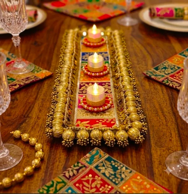 MUlti_colour_Gotta_patti_Table_runner-_21_inches_