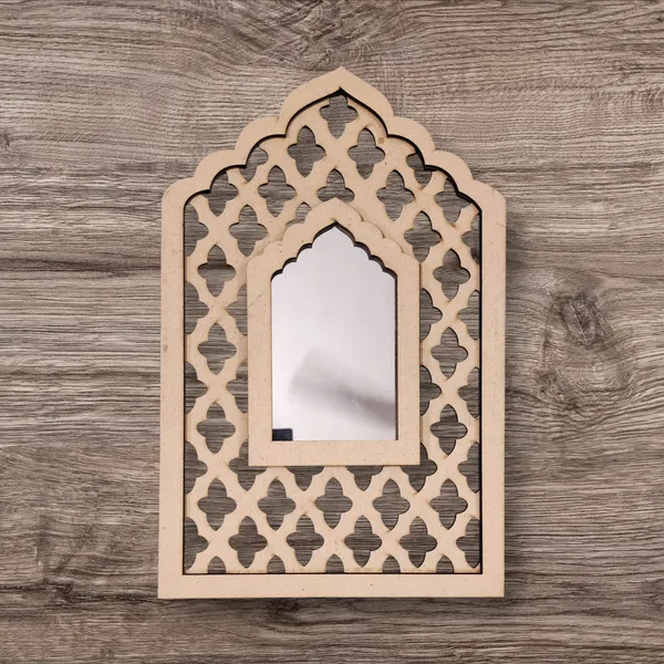 Jharokha_Arched_Wooden_Mirror_With_Lattice_Frame