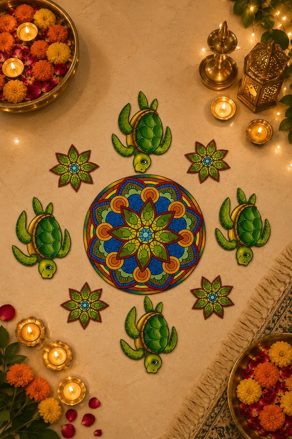 Turtle_MDF_Rangoli_
