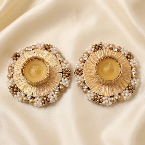 Golden_Tealight_Candle_Holders_With_Pearl_Detailing_-_Set_Of_2