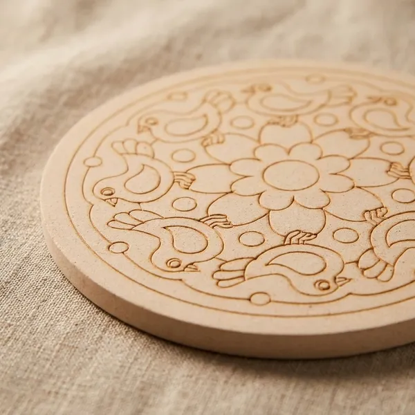 Wooden_Circular_Mandala_Art_Mdf_With_Floral_And_Bird_Design,Ideal_For_Lippan_Art