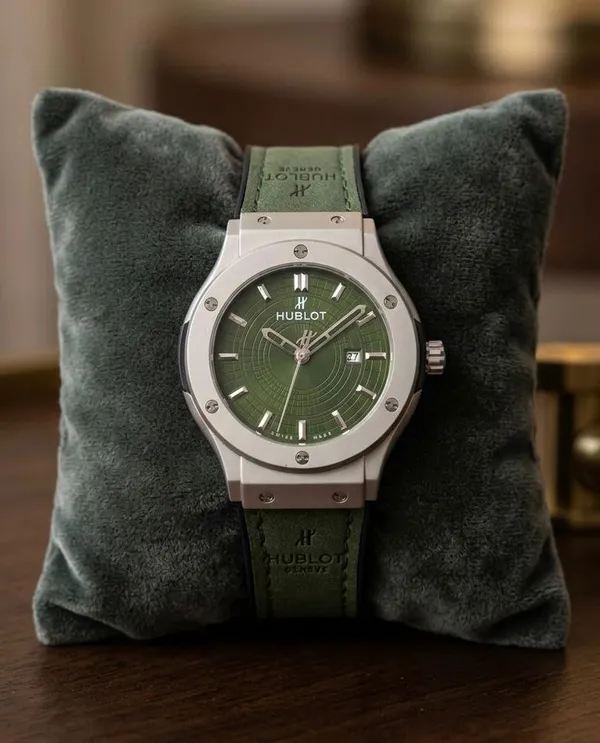 Premium_Stainless_Steel_And_Mineral_Glass_Hublot_Big_Bang_Classic_Leather_Belt_Watch