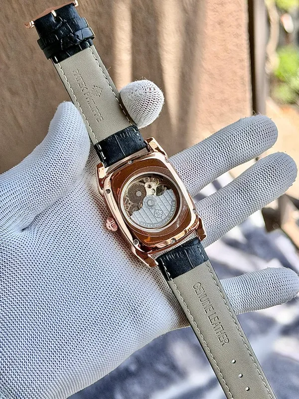 Premium_Stainless_Steel_And_Mineral_Glass_Patek_Philippe_Barrel_Automatic_Skeleton_Watch