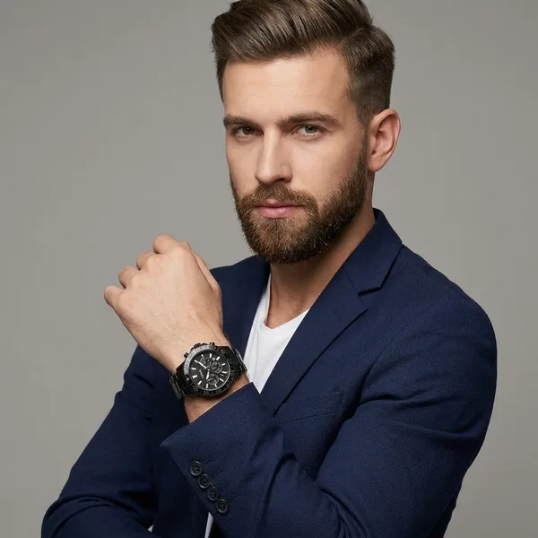 Fossil_Black_Stainless_Steel_Chronograph_Watch_For_Men