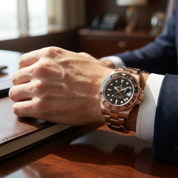 Rose_Gold_Gmt-Master_Style_Luxury_Watch_With_Black_Dial_And_Red-Black_Bezel