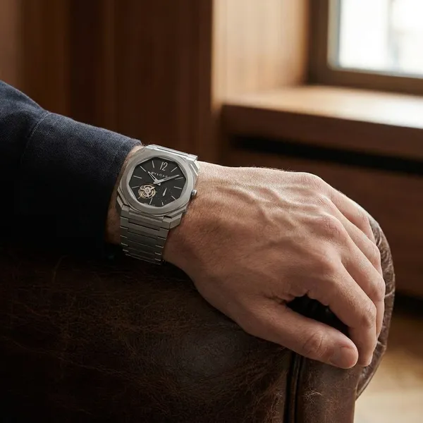 Premium_Stainless_Steel_And_Mineral_Glass_Bulgari_Octo_Finissimo_Automatic_Watch