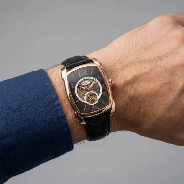 Premium_Stainless_Steel_And_Mineral_Glass_Patek_Philippe_Barrel_Automatic_Skeleton_Watch