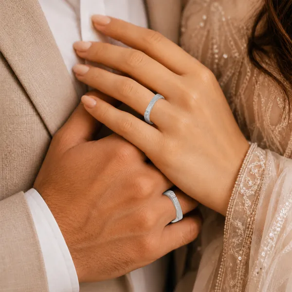 Silver_Tone_Plain_Band_Rings_For_Couples