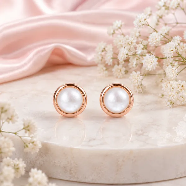 Rose_Gold_Pearl_Stud_Earrings_For_Women