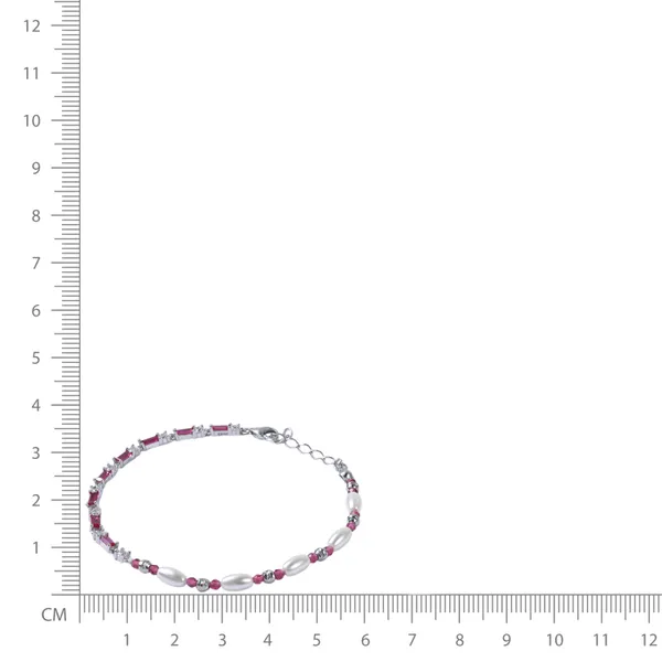 Pink_Beaded_Pearl_Bracelet_For_Women