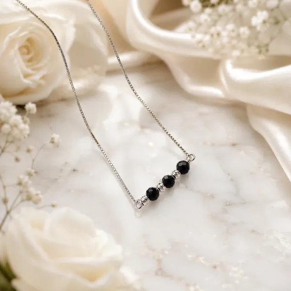 Silver_Tone_Beaded_Pendant_Necklace_For_Women