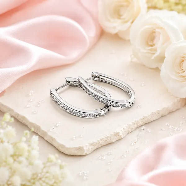 Silver_Tone_Pav茅_Oval_Hoop_Earrings_For_Women