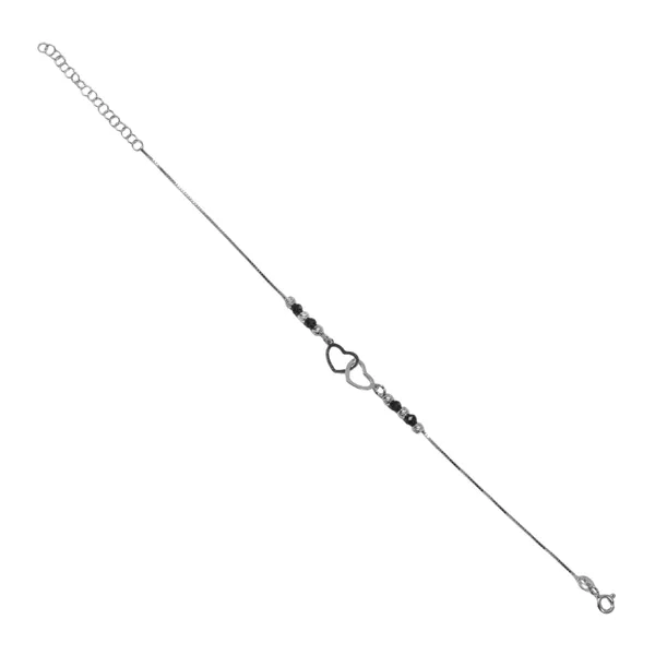 Silver-Tone_Heart_Charm_Bracelet_For_Women