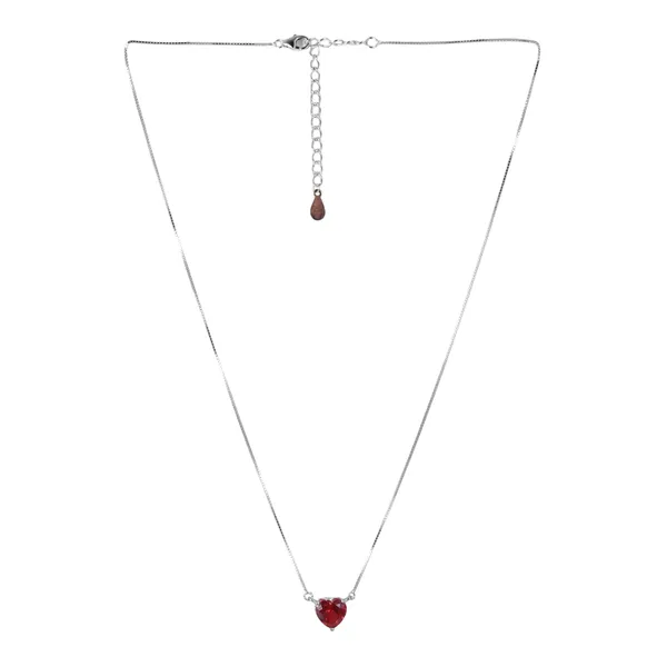 Silver_Tone_Heart_Pendant_Necklace_For_Women