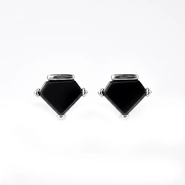 Black_Geometric_Stud_Earrings_For_Women