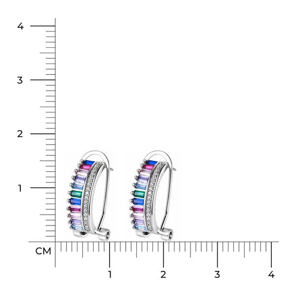 Silver_Tone_Multicolour_Stone_Hoop_Earrings_For_Women