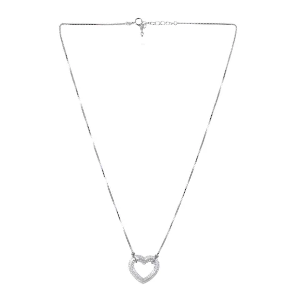 Silver_Tone_Heart_Pendant_Necklace_For_Women