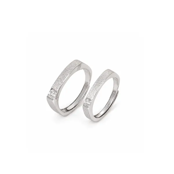Silver_Tone_Plain_Band_Rings_For_Couples
