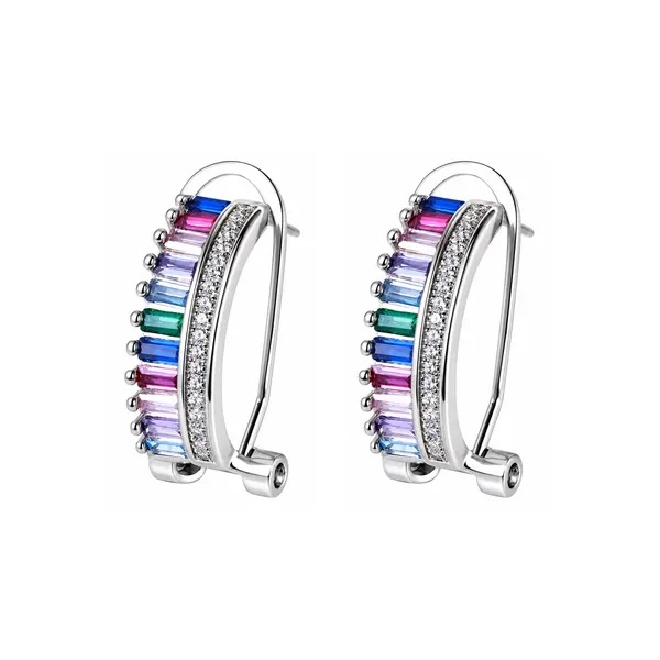 Silver_Tone_Multicolour_Stone_Hoop_Earrings_For_Women