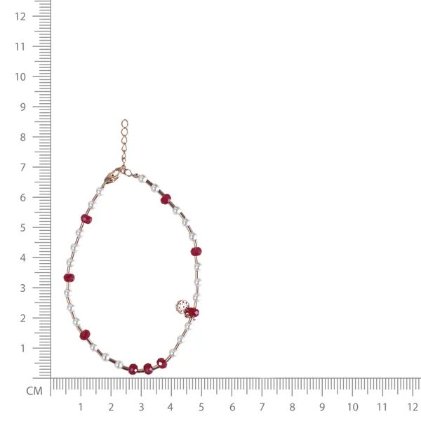 Red_Beaded_Charm_Bracelet_For_Women