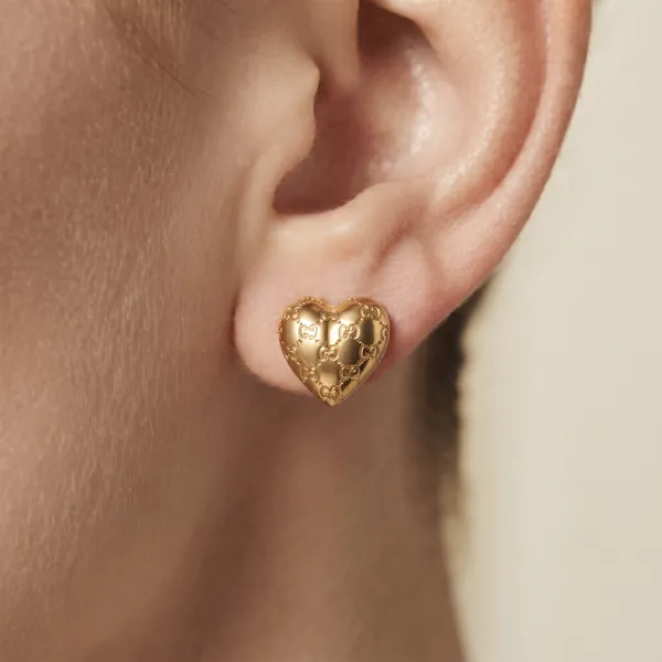 Gold_Tone_Heart_Stud_Earrings_For_Women
