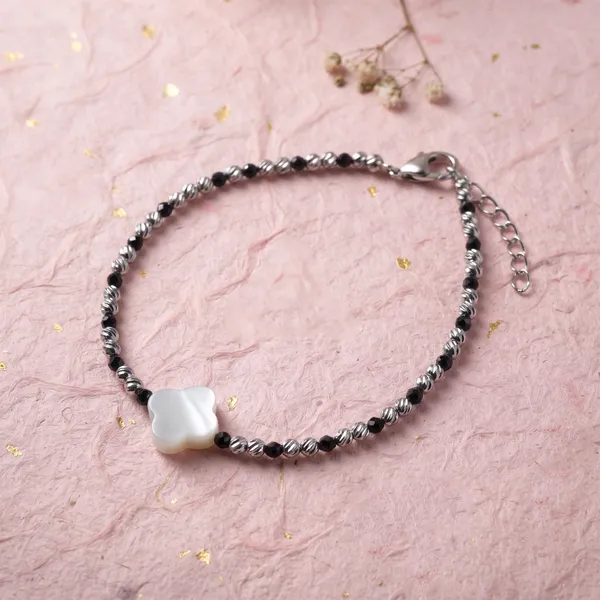 Silver_Tone_Beaded_Butterfly_Charm_Bracelet_For_Women