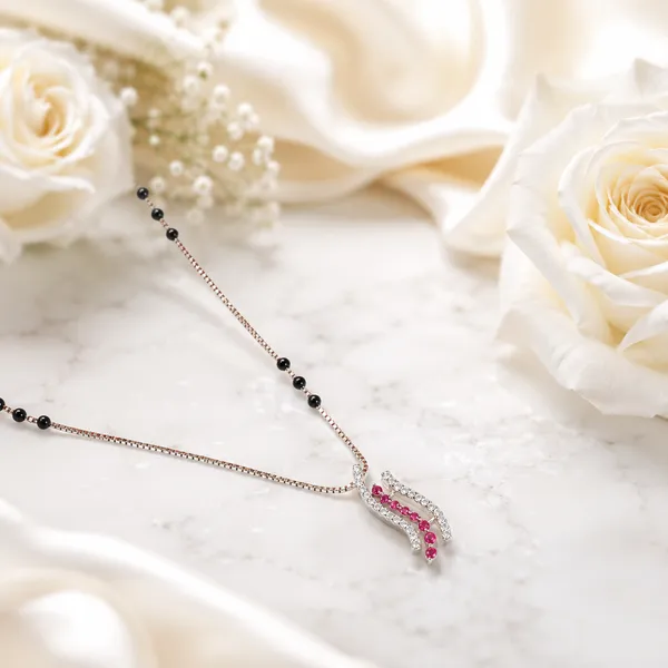 Silver-Tone_Pink_Stone_Mangalsutra_Necklace_For_Women