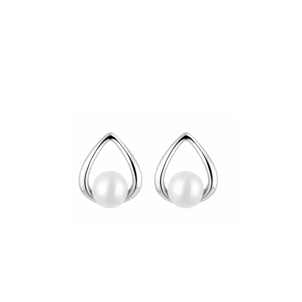 Silver_Tone_Pearl_Teardrop_Earrings_For_Women