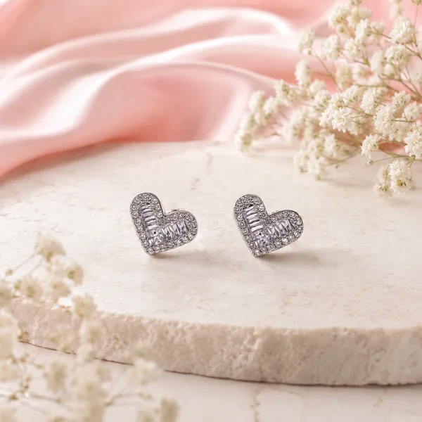 Silver-Tone_Heart_Stud_Earrings_For_Women