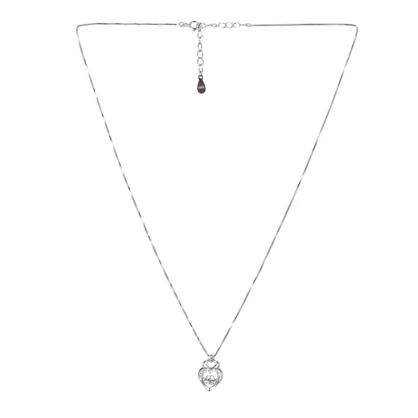 Silver_Tone_Heart_Pendant_Necklace_For_Women