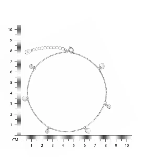 Silver_Double_Chain_Charm_Anklet_For_Women