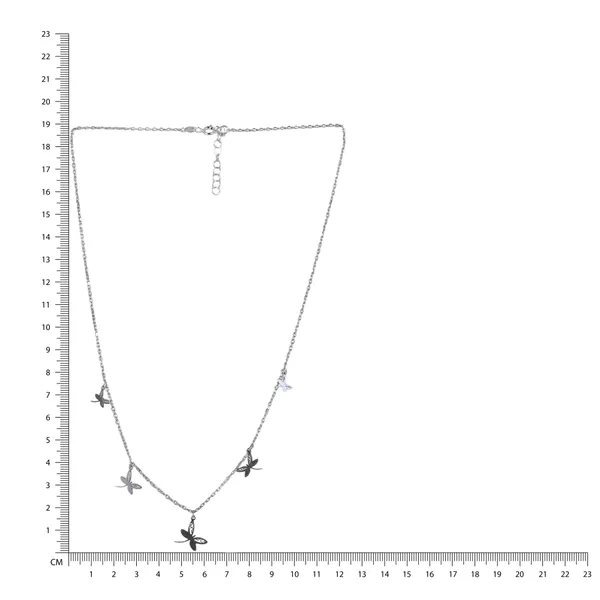 Silver_Tone_Butterfly_Charm_Necklace_For_Women