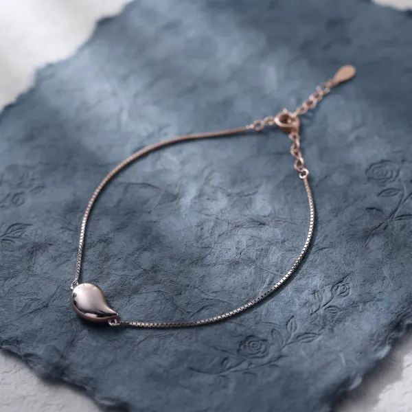 Rose_Gold_Heart_Charm_Bracelet_For_Women