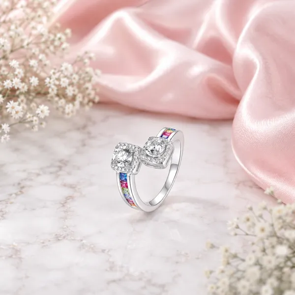 Silver_Tone_Multicolor_Stone_Ring_For_Women
