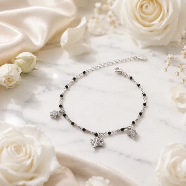 Silver_Tone_Beaded_Charm_Anklet_For_Women