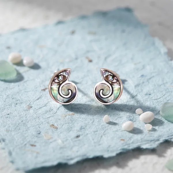 Silver_Tone_Mother_Of_Pearl_Spiral_Stud_Earrings_For_Women