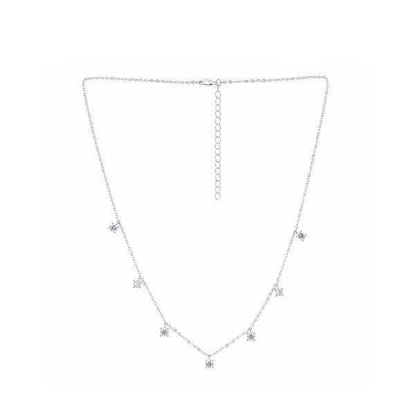 Silver_Tone_Charm_Necklace_For_Women