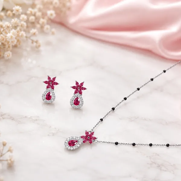 Red_Stone_Floral_Necklace_And_Earrings_Set_For_Women