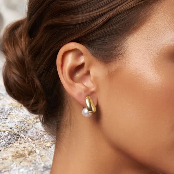 Gold_Tone_Pearl_Drop_Earrings_For_Women