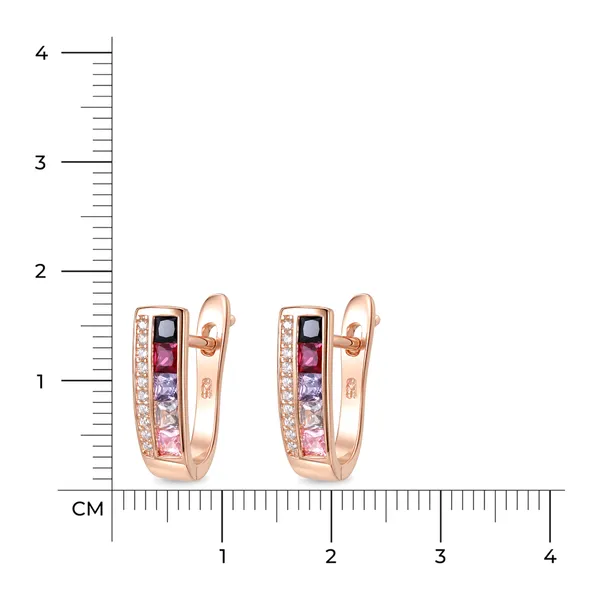 Rose_Gold_Multicolor_Stone_Hoop_Earrings_For_Women