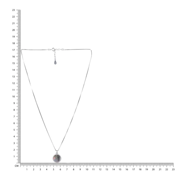 Silver_Tone_Textured_Pendant_Necklace_For_Women