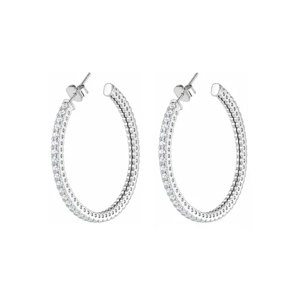 Silver_Tone_Crystal_Embellished_Oval_Hoop_Earrings_For_Women