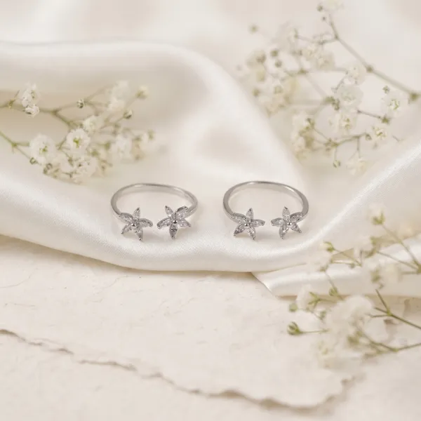 Silver_Floral_Toe_Rings_For_Women