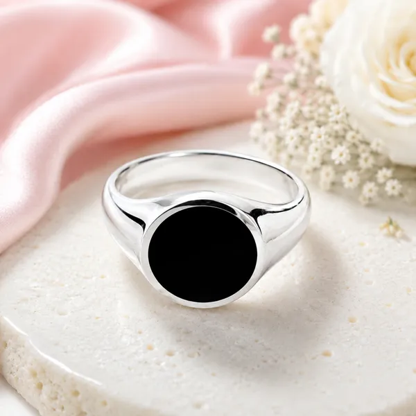 Silver_Tone_Black_Oval_Statement_Ring_For_Men