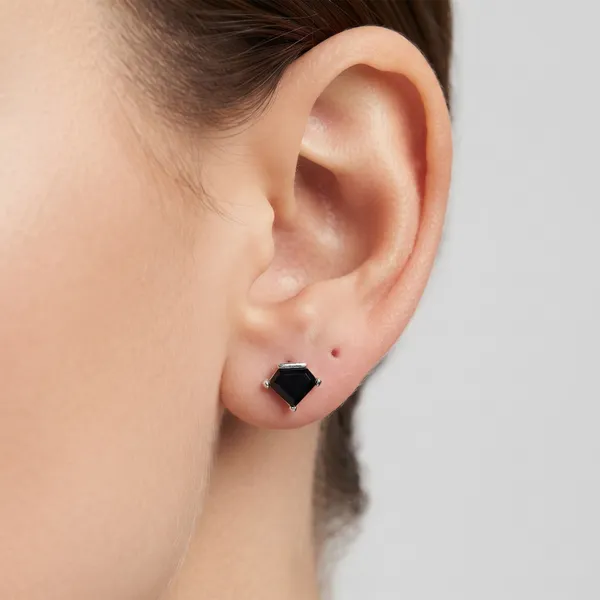 Black_Geometric_Stud_Earrings_For_Women