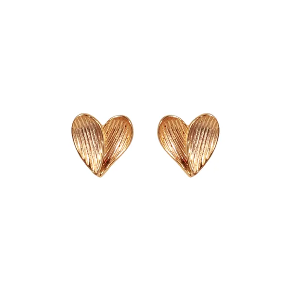 Gold_Tone_Textured_Heart_Earrings_For_Women