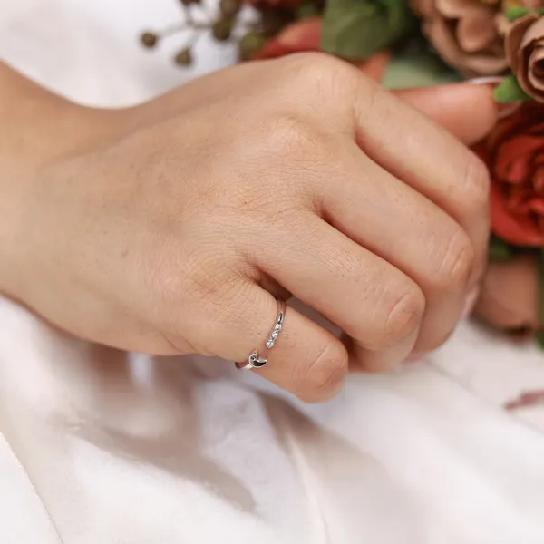Silver_Tone_Heart_Open_Ring_For_Women