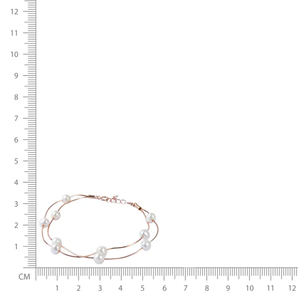 Rose_Gold_Pearl_Beaded_3Line_Bracelet_For_Women